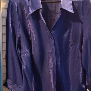 Diamond Supply Co. Blue Rayon-Blend Shirt